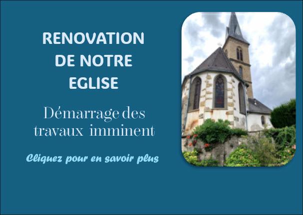 Rénovation de l'église
